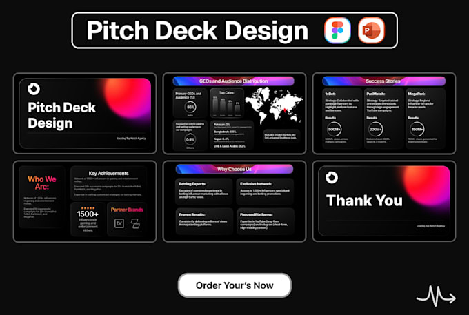 design a pitch deck presentation using figma