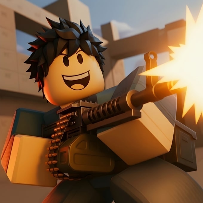 create cinematic 4k roblox gfx icon or thumbnail