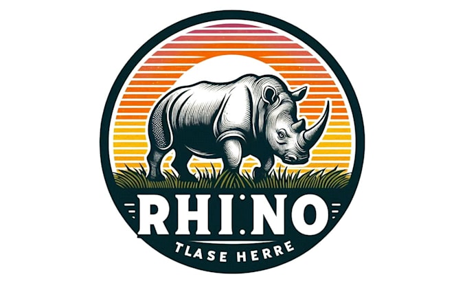 create fantastic rhino logo