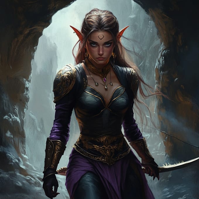 design a dnd character art and dnd character art