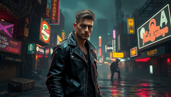make cyberpunk and retro aesthetic characters