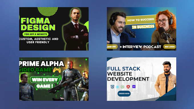 create stunning and amazing youtube thumbnail design