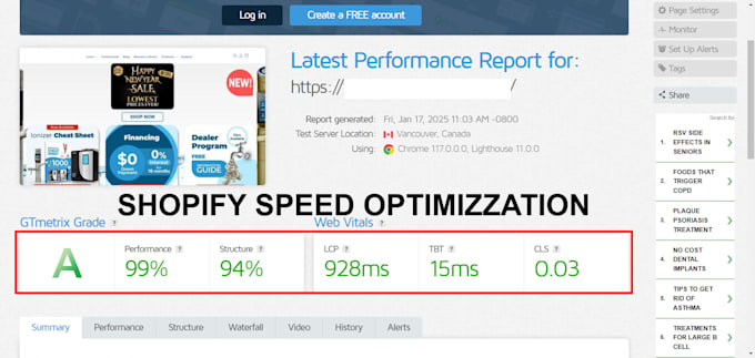 do webflow speed, shopify speed, wix speed and wordpress speed optimization
