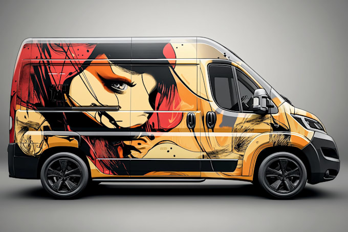 do professional vehicle branding, caravan