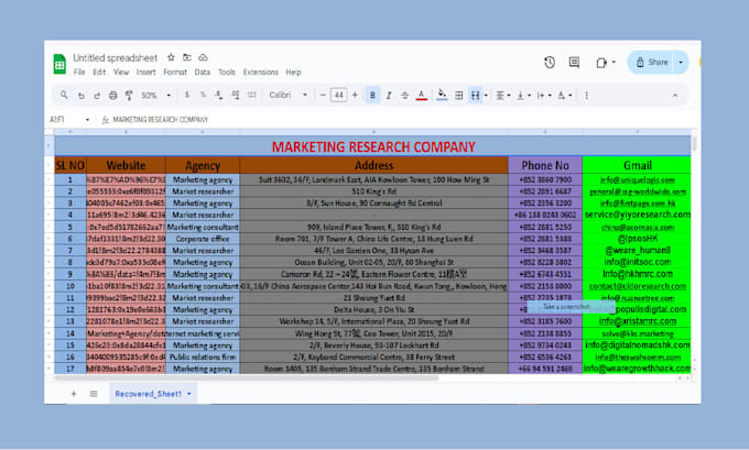 build b2b lead generation and email list for email marketing
