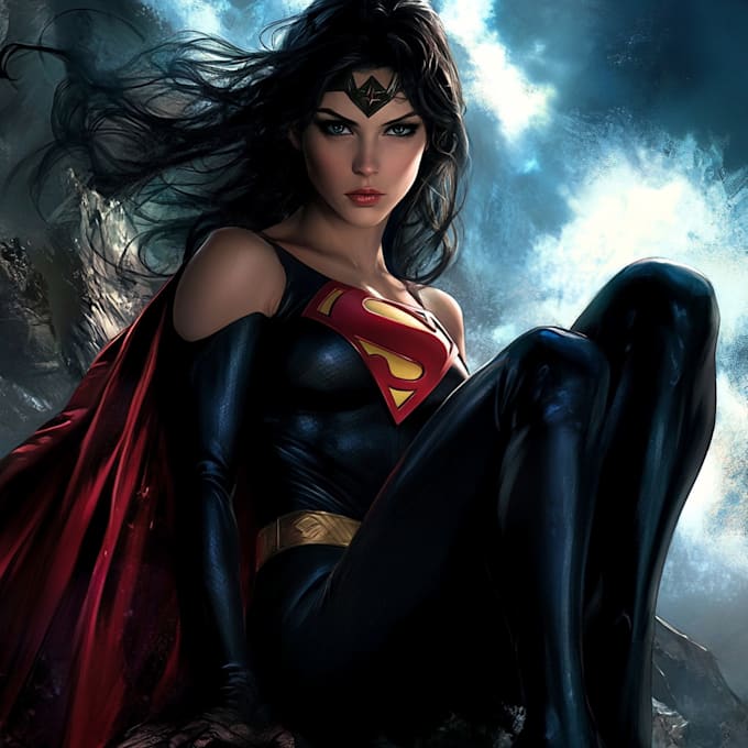make a dc or marvel style superhero or villain character