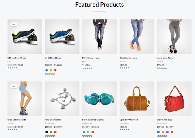 create e commerce website