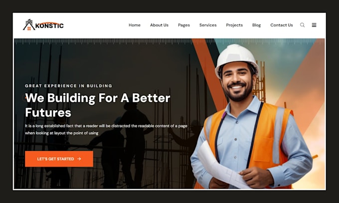 build responsive earthwork website roofing construction website wordpress websit