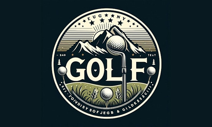 do professional creative golf club logo