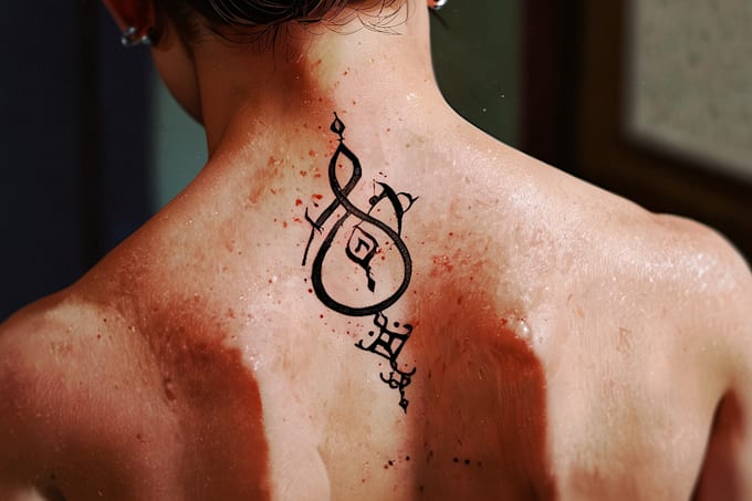 custom arabic persian calligraphy tattoo