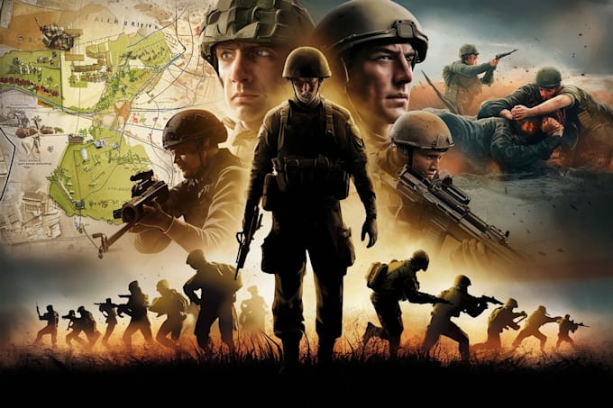 draw military themed illustrations