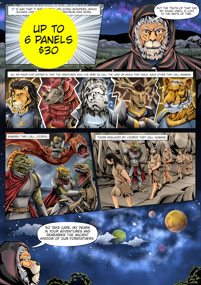 create comic or manga based on your story