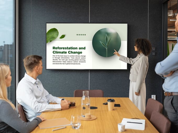redesign revamp powerpoint presentation deck, enhance canva template