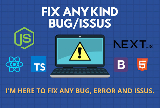 fix bugs and errors in your reactjs or nextjs website