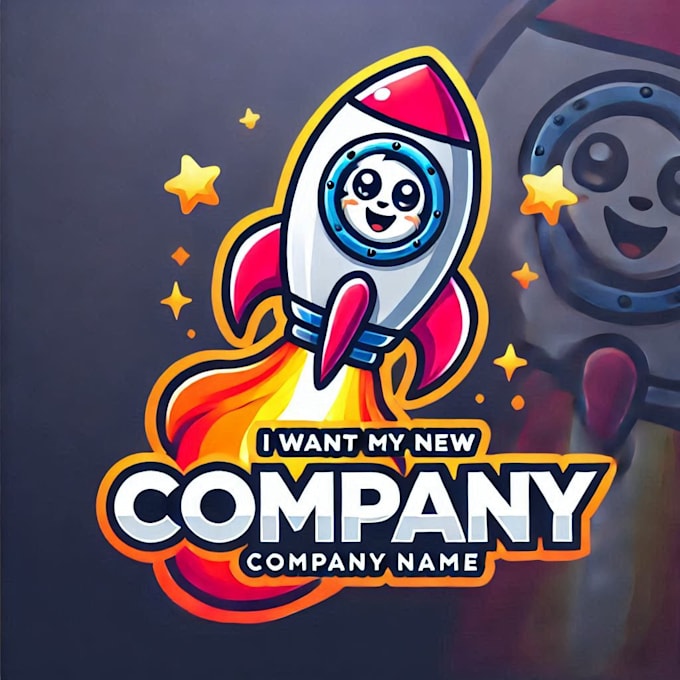 do make rocket mascot logo design with 1 day delivery