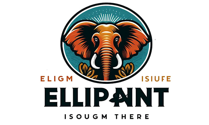 design elephant logo with express delivery