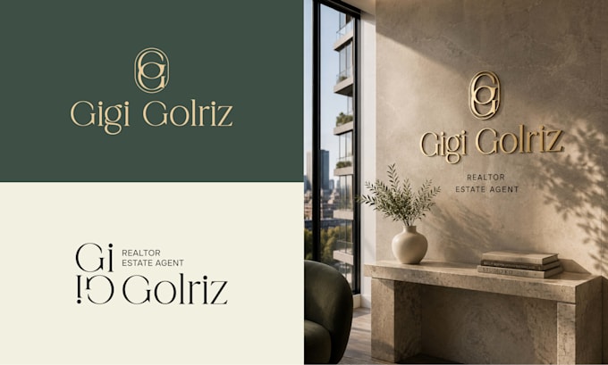 create a premium real estate and architecture brand identity
