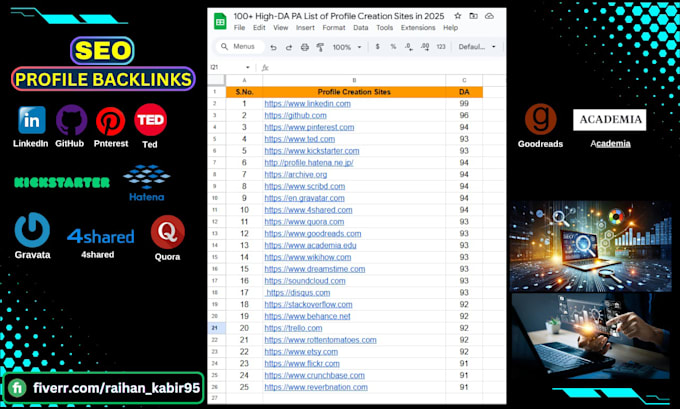 do profile backlinks link building off page seo services