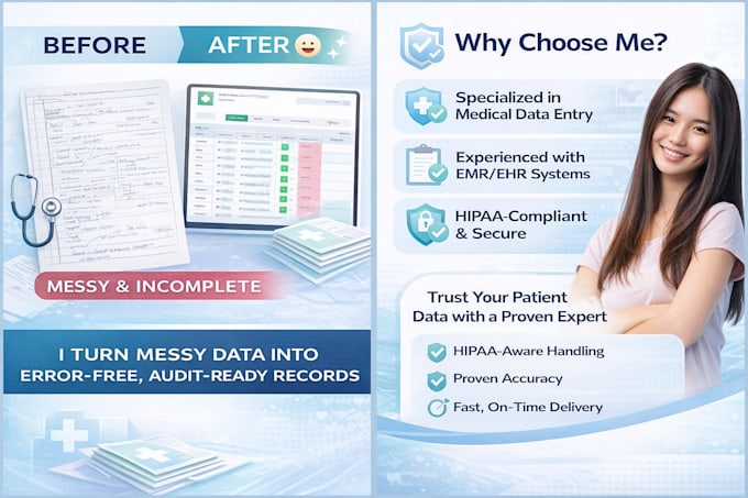 manage medical data entry and patient records in ehr