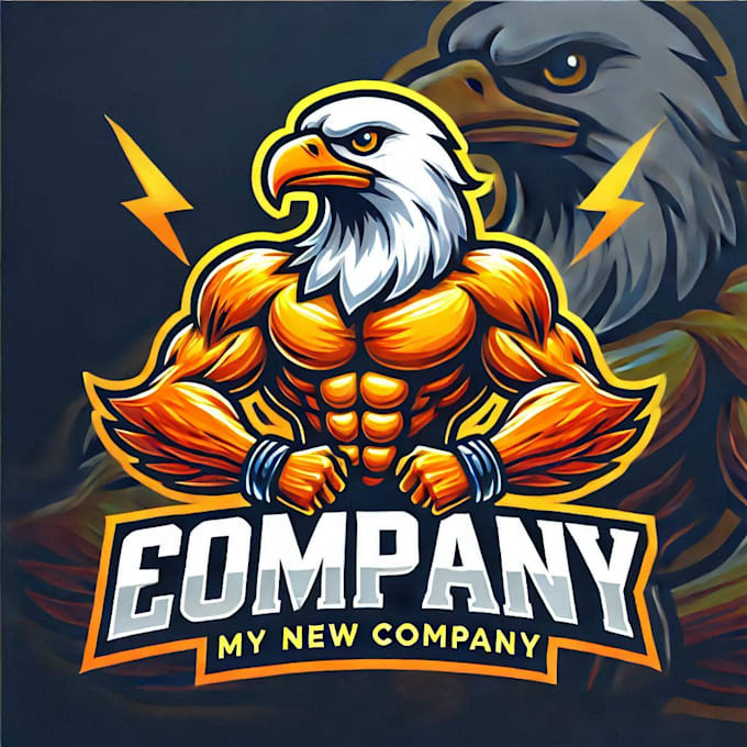 do make powerful animated eagle mascot logo with unlimited revisions