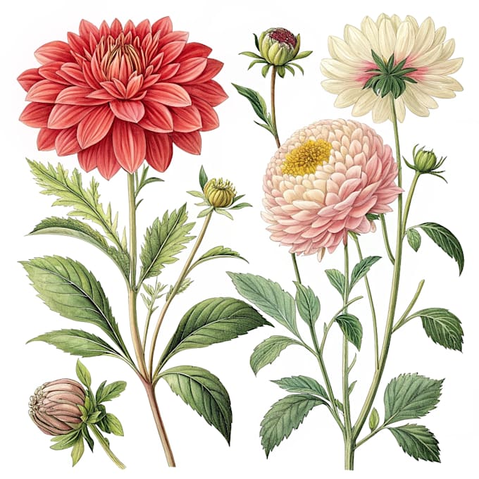 paint watercolour botanical illustrations