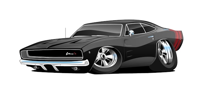 draw car into vector tracing vehicle