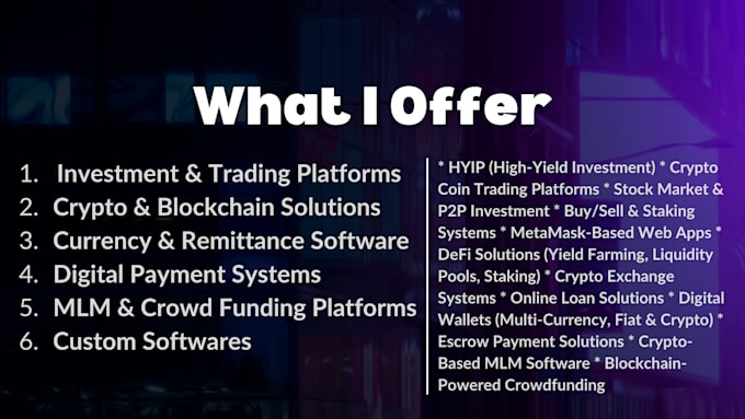 build crypto trading, defi, and payment platforms