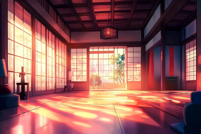 draw anime style background art illustration for vtuber