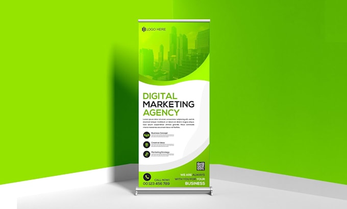design roll up banner, retractable banner