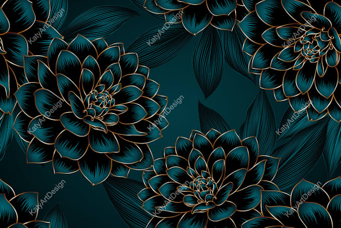 make design flower seamless pattern, hand draw vector, textures for fabric