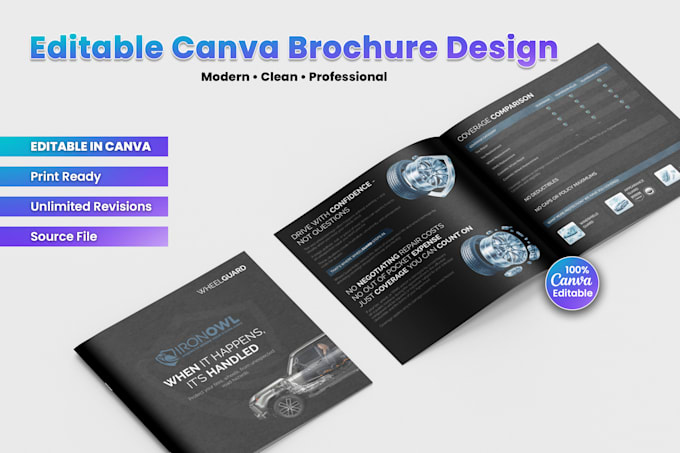 design premium editable canva brochure, flyer or catalog