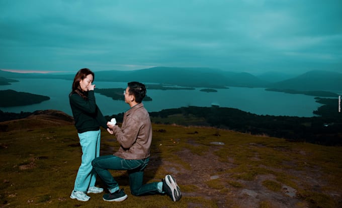 do a proposal photo shoot in UK, london, scotland, edinburgh, glasgow