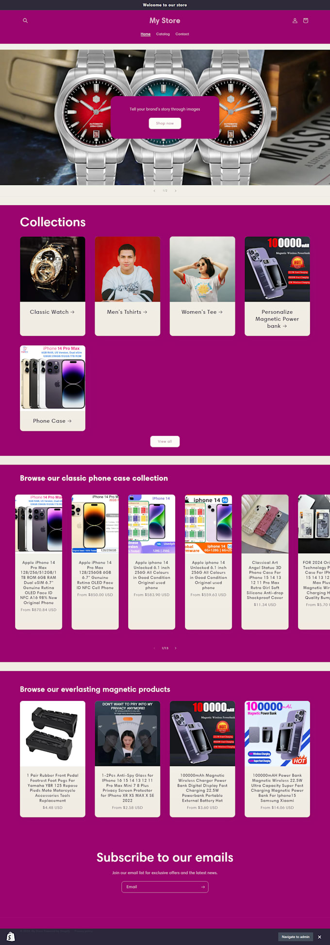 shopify website design, shopify store, shopify website development, dropshipping