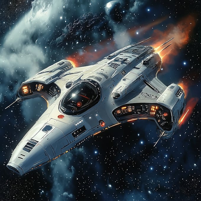 Draw sci fi spaceship concept art for you by Rhinorb | Fiverr