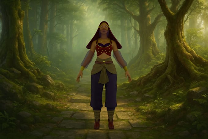 create realistic, stylized, cartoonish, or roblox 3d characters for your game
