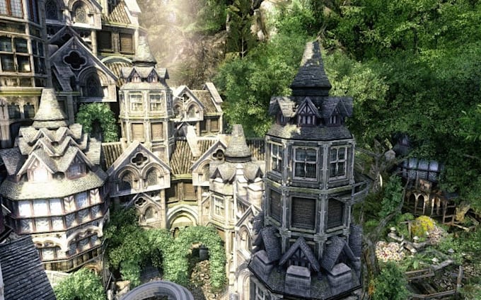 Design 3d game backgrounds and environments in unity 3d or unreal ...