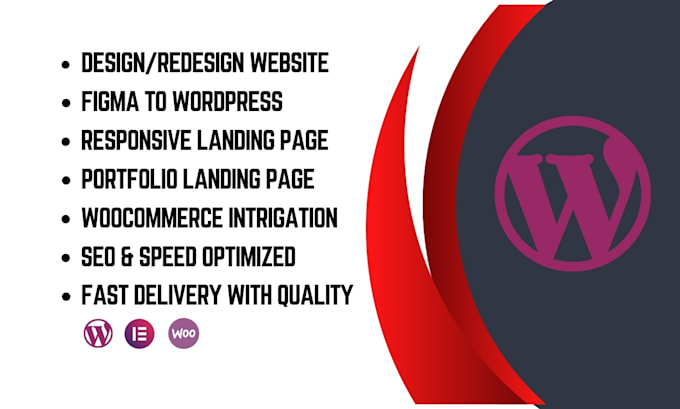 convert figma to wordpress, build landing pages, or redesign websites