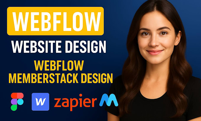 design and develop webflow website, integrate memberstack, stripe, airtable xano