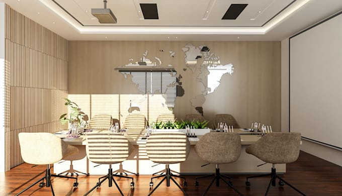 3d model render office retail restaurant bar interior design