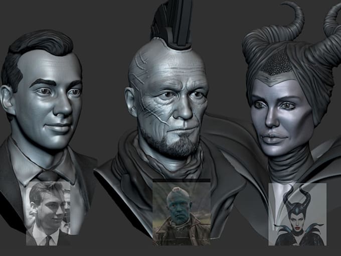sculpt 3d head model head sculpt head bust 3d face stl files for 3d printing