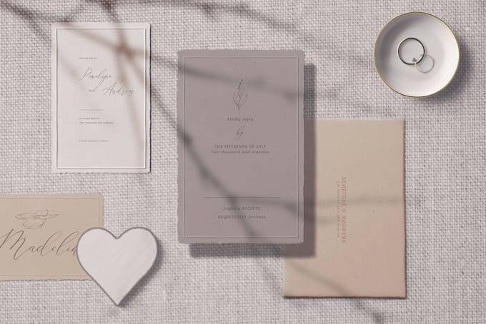 create a beautiful wedding card