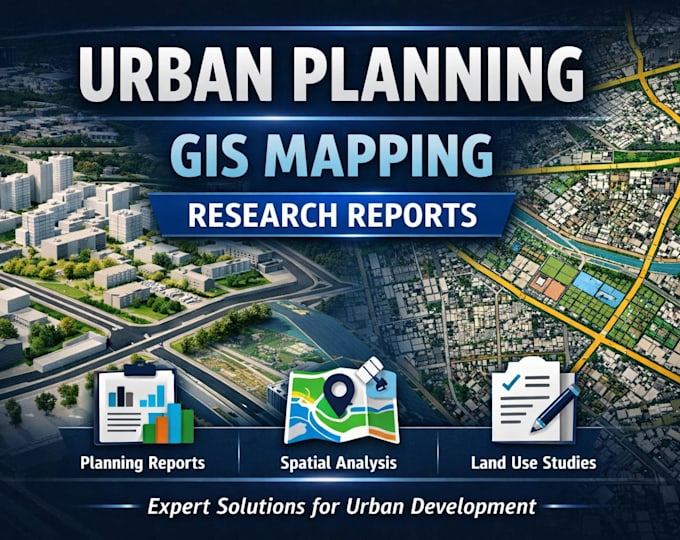 do urban planning design, gis mapping and professional research reports