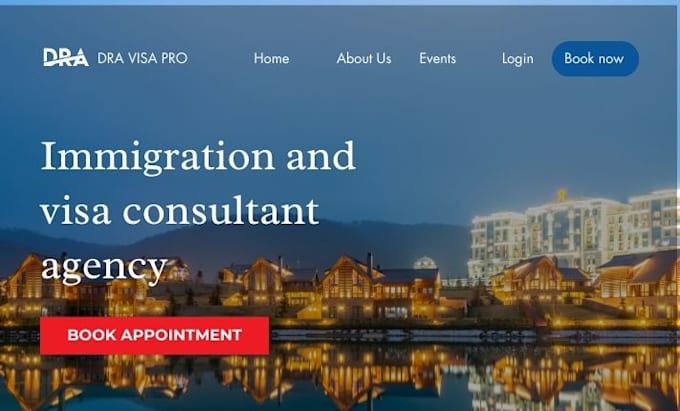 design responsive immigration website immigration consultant website