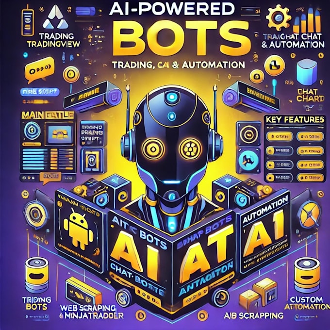 develop custom trading bots, telegram bot, discord bots, and web automation bots