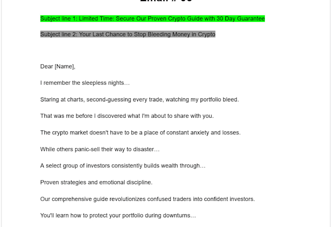 do high converting b2b email copywriting for your businesses