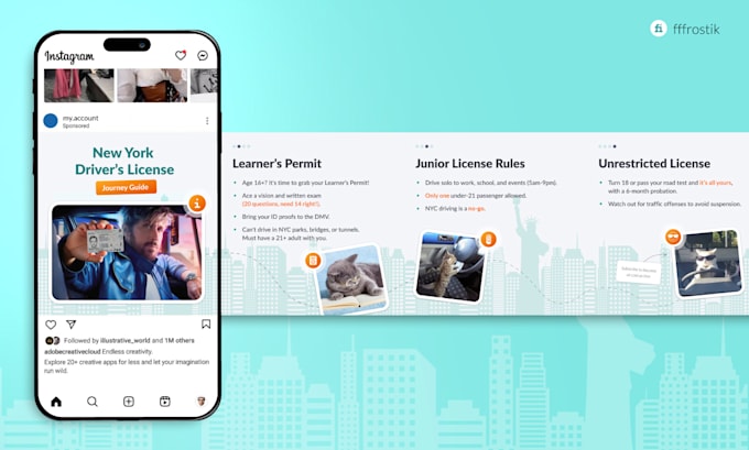 design an instagram post or carousel