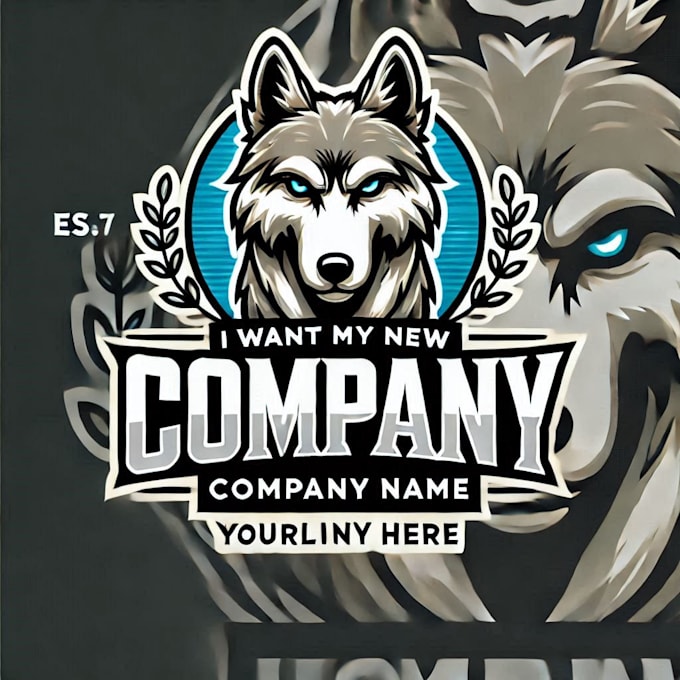 do crate wolf mascot logo design with express delivery