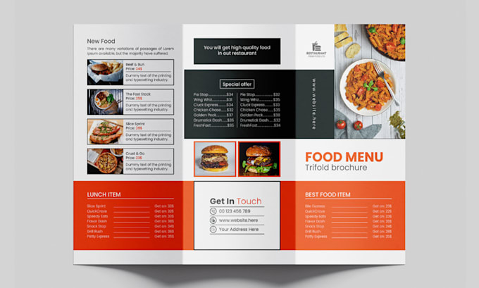 design luxury and modern trifold, bifold, flyers