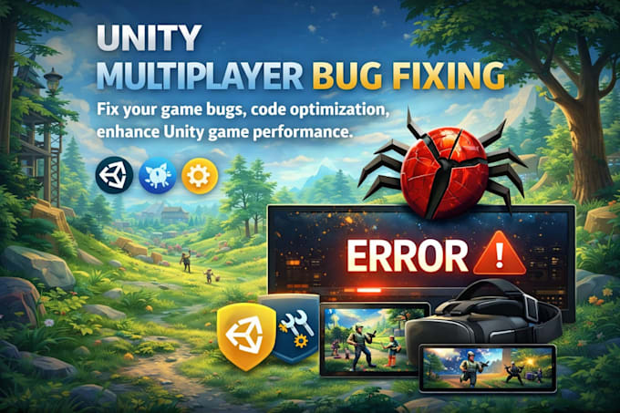 Fix your game bugs, code optimization, enhance unity game performance ...