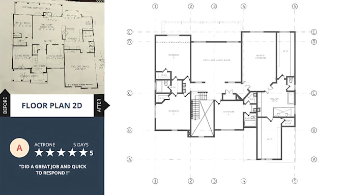 draw,redraw 2d architectural floor plans in autocad